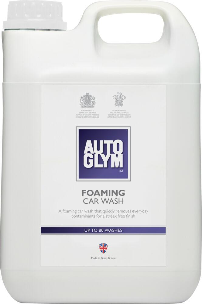 Autoglym Foaming Car Wash 2,5 l Dette sjampoo'et skummer skikkelig, og det gjør det ekstre gøy å vaske bilen din. Sjampoo'en er spesielt godt egnet til bøttevask, men kan også brukes i skumanlegg.