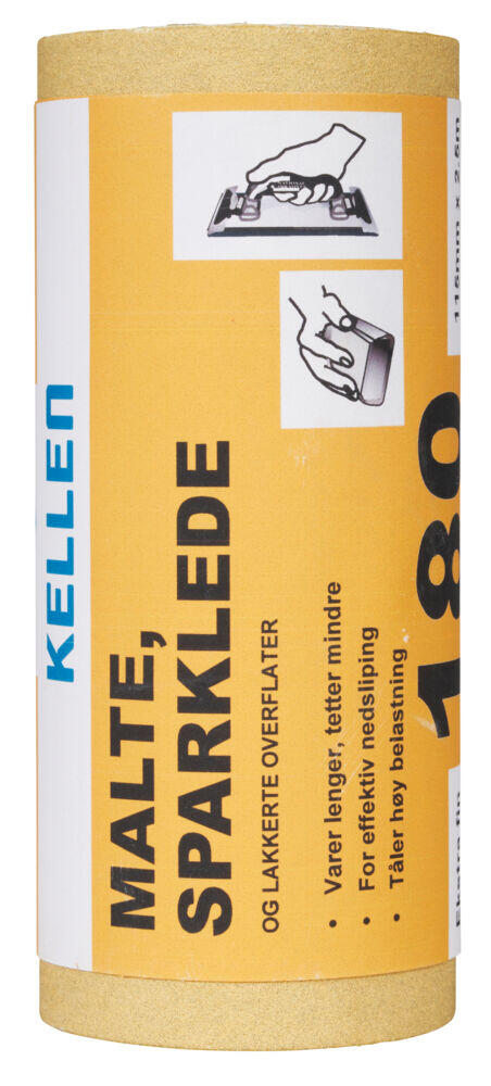 Produkt miniatyrebild Slipepapir M/S/L 115 mm x 2,5 m