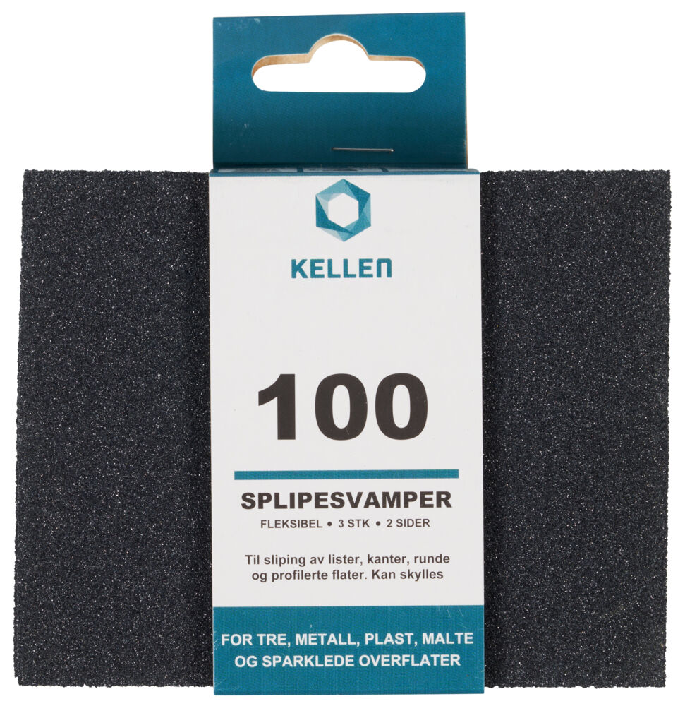 Produkt miniatyrebild Slipesvamp fleksibel 125 x 97 x 12 mm 3 stk