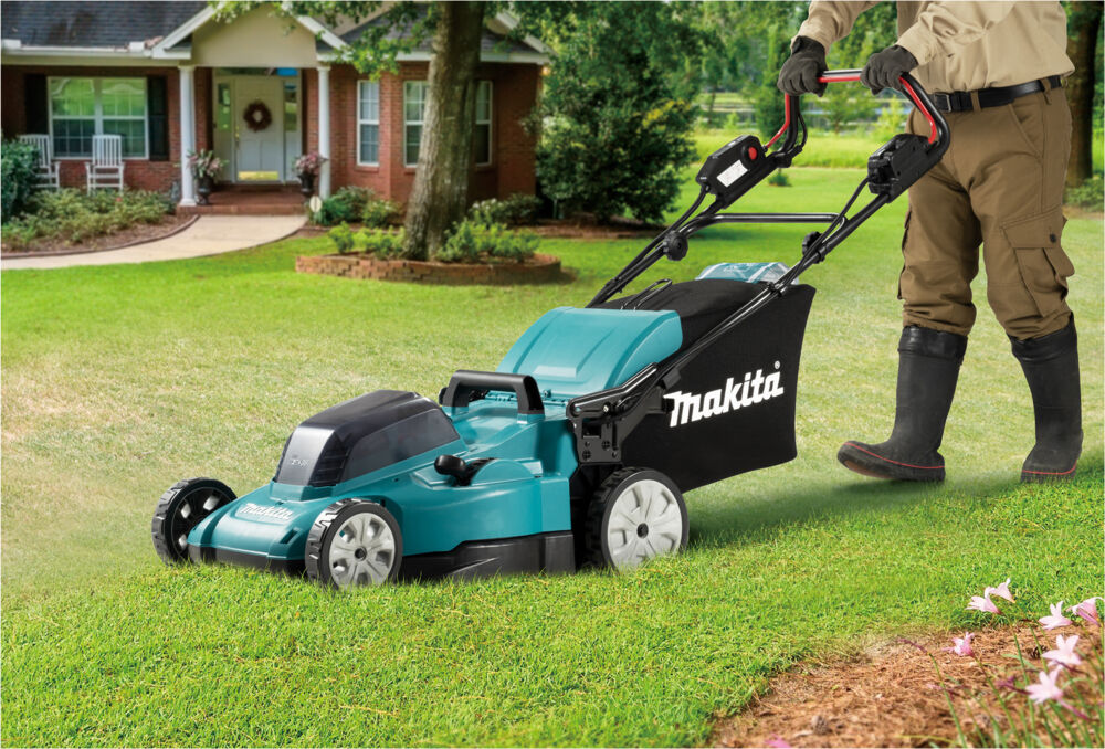 Produkt miniatyrebild Makita DLM481Z gressklipper uten batterier og lader.