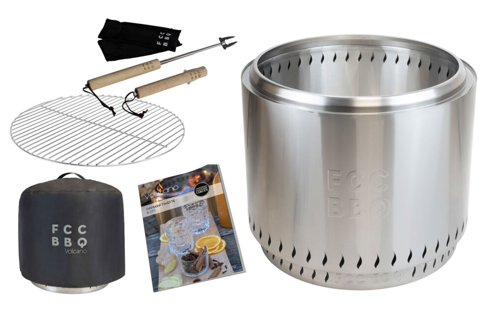 Produkt miniatyrebild FCC BBQ Volcano large båltønne med tilbehørspakke
