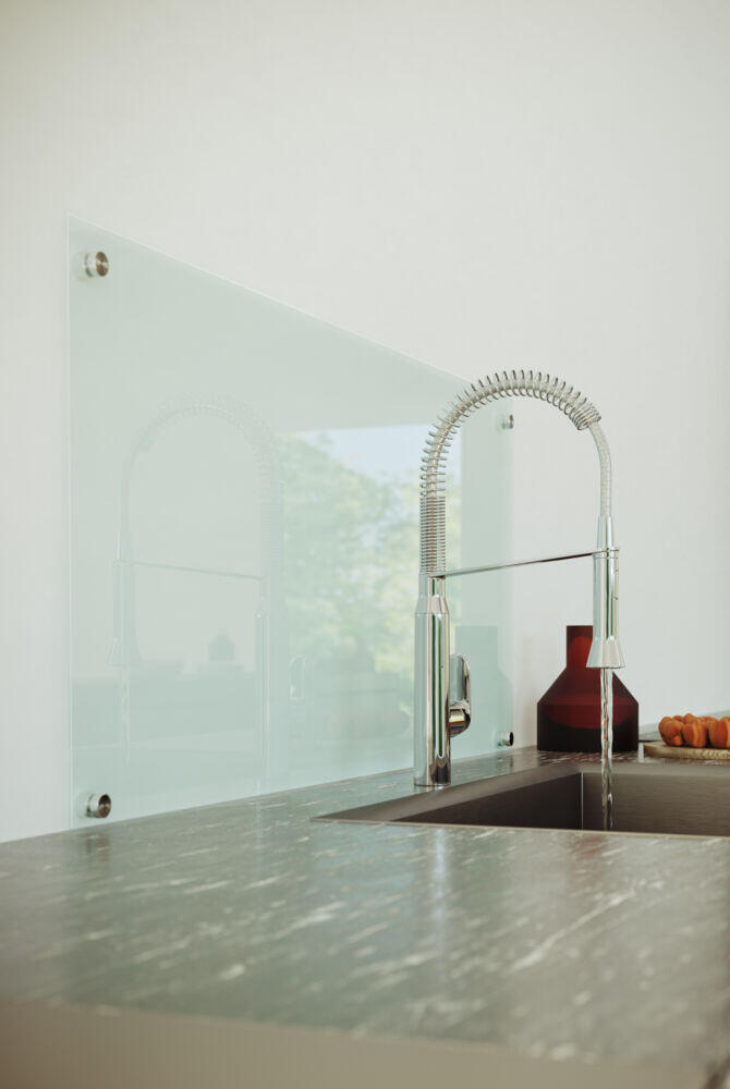 Glassplate herdet 120x45cm