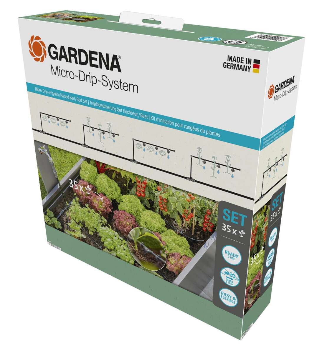 Vanningssett Gardena Micro-Drip For Pallekarmer