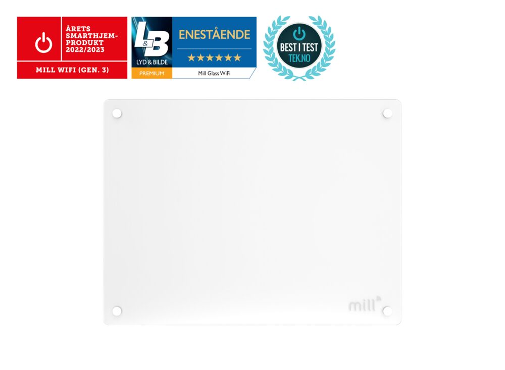 Produkt miniatyrebild Mill Glass WiFi Gen 3 panelovn 400W