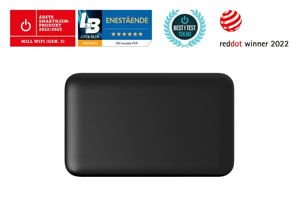 Produkt miniatyrebild Mill Invisible WiFi Gen 3 panelovn 600W sort