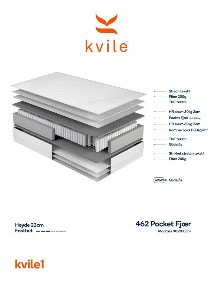 Produkt miniatyrebild Kvile1 madrass