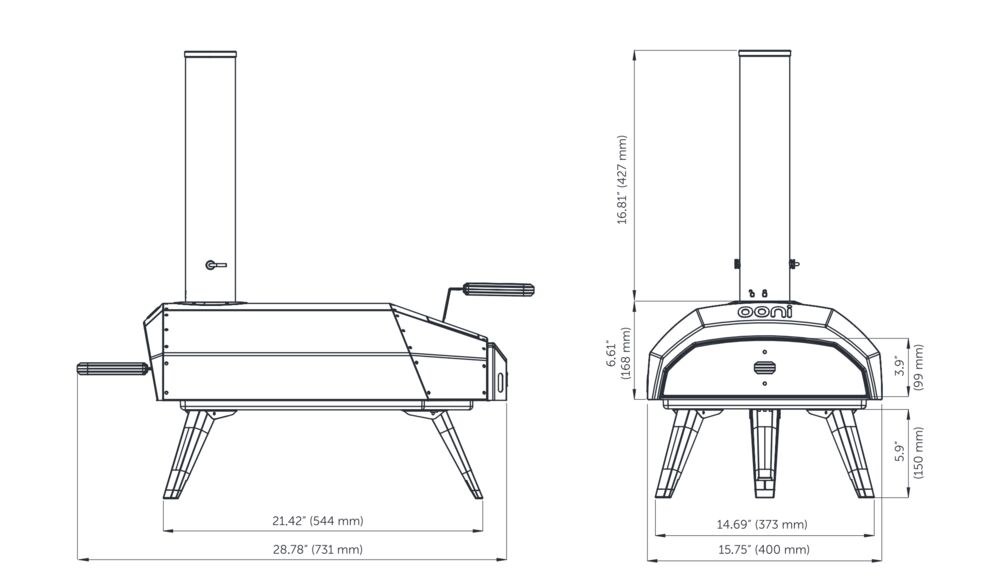 Produkt miniatyrebild Ooni Karu 12 pizzaovn