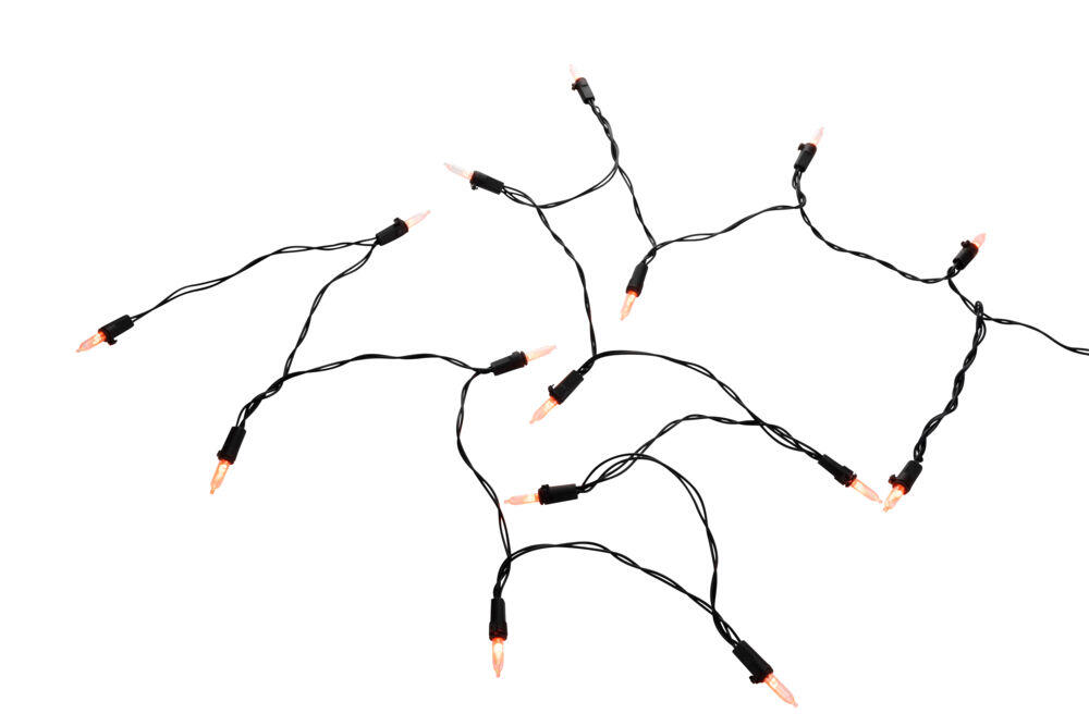 Lyslenke med glødende lys