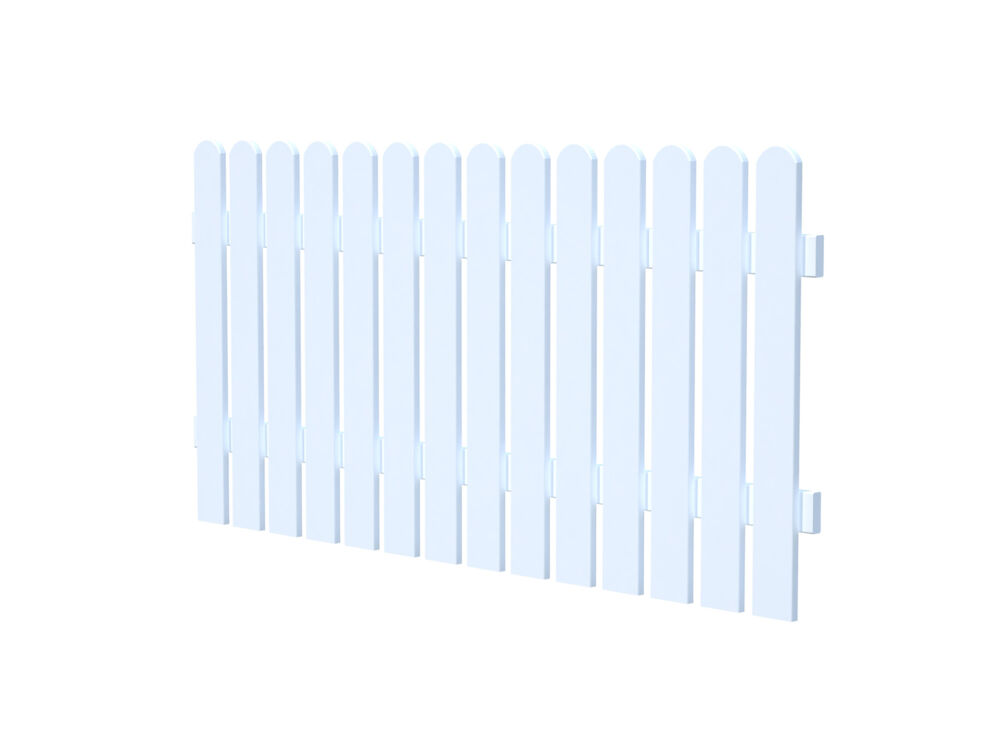 Produkt miniatyrebild Palmako Kelda 8 180x80 cm hvitmalt hagegjerde