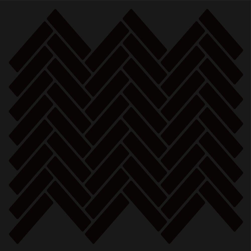 Selvklebende flis, svart V-Form 10 pk.