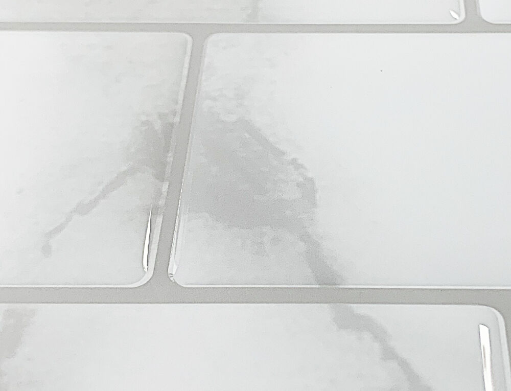 Produkt miniatyrebild Selvklebende flis, Hvit Marmor Subway
