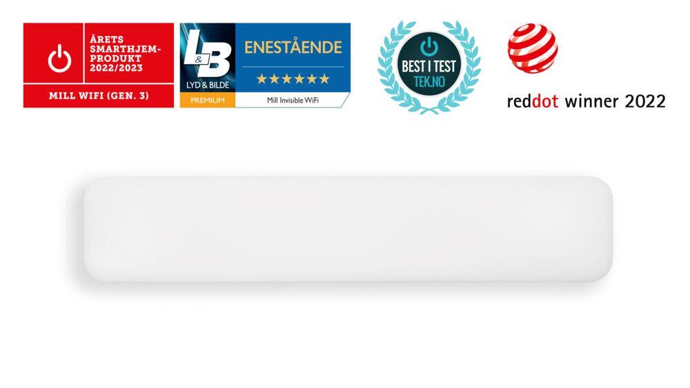 Produkt miniatyrebild Mill Invisible WiFi Gen 3 panelovn 800W
