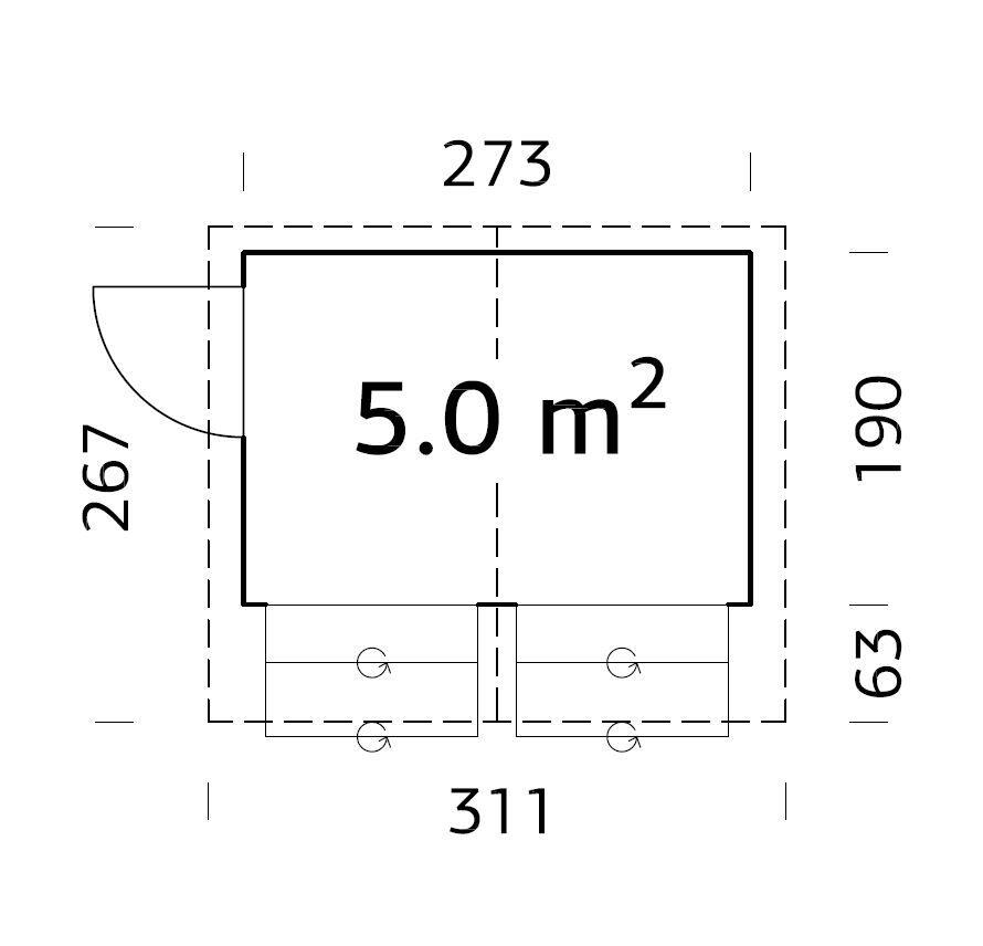Produkt miniatyrebild PalmakoKiosk Stella 5,0 m2