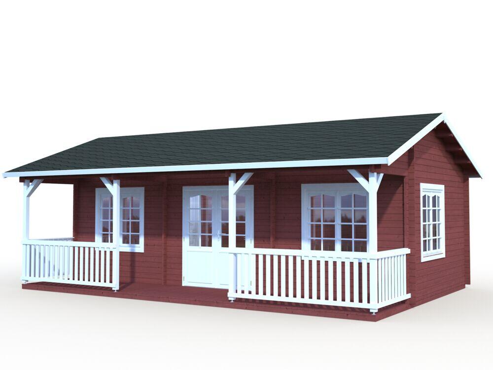 Produkt miniatyrebild Palmako Hytte sandra 25,6+11,1 m2