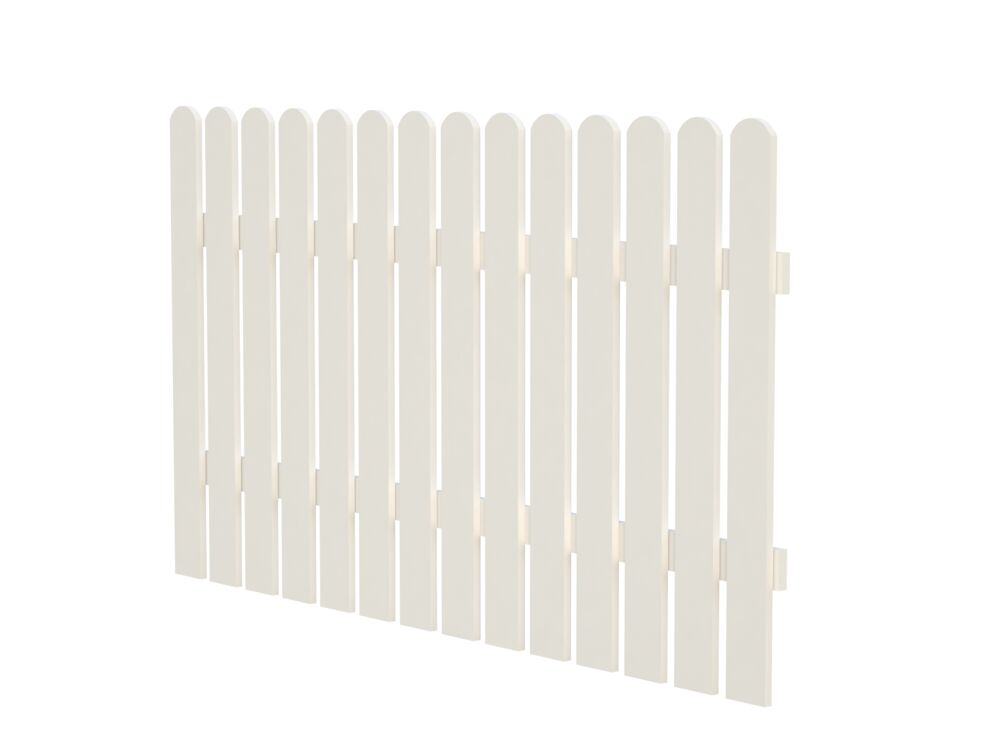Produkt miniatyrebild Palmako Kelda 10 hvitmalt hagegjerde
