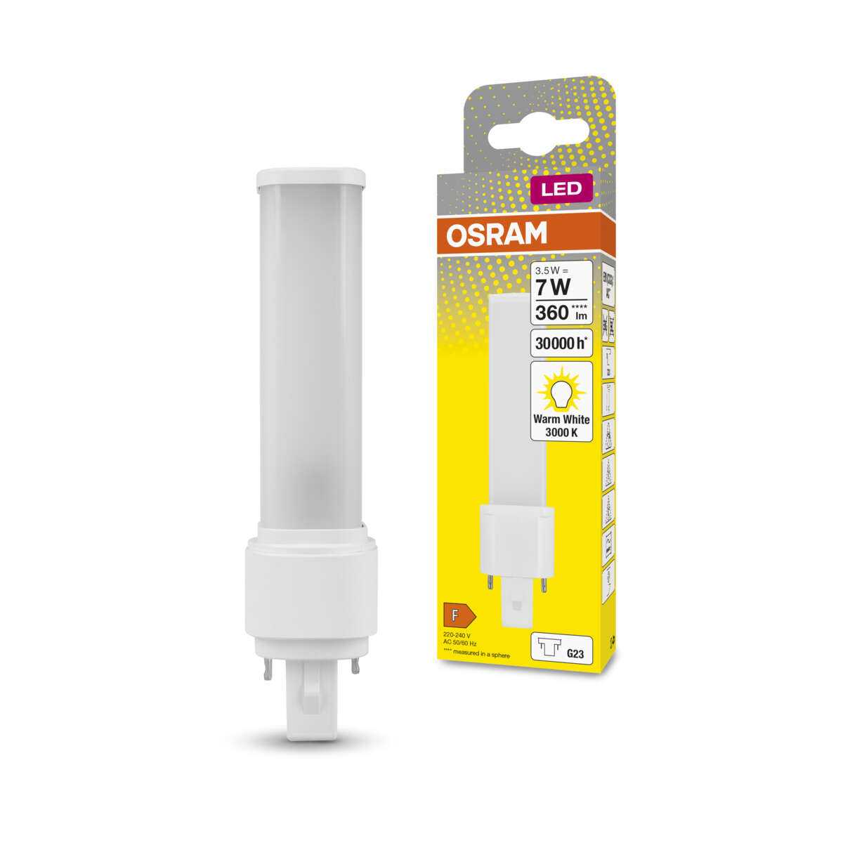 OSRAM Dulux LED-pære G23 S7 EM/AC 3,5W 3 000 K