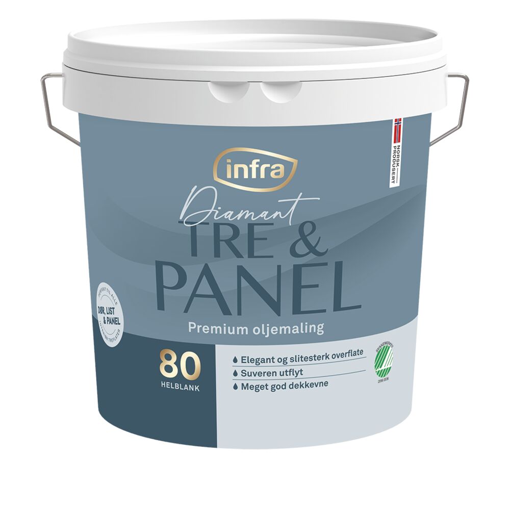 Produkt miniatyrebild Infra Tre&Panel 80/helblank interiørmaling
