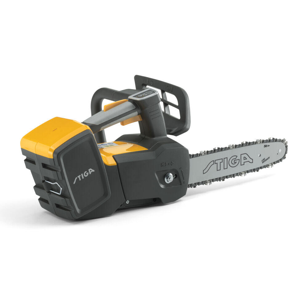 Stiga PR 700e motorsag En kraftig, men kompakt og letthåndterlig 30 cm (12") motorsag med topphåndtak.