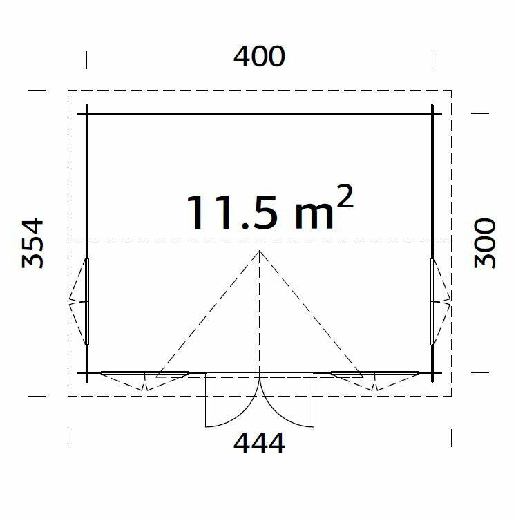 Produkt miniatyrebild Palmako - Claudia 11,5 hagestue
