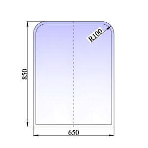 Produkt miniatyrebild Tolmer underlagsplate klart glass