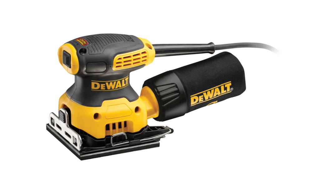 Dewalt Dewalt Plansliper 1/4 Ark Dwe6411. Elektrisk. 230 Watts Motor. 115x115mm ( 1 Stk Med Eske, En Uten)