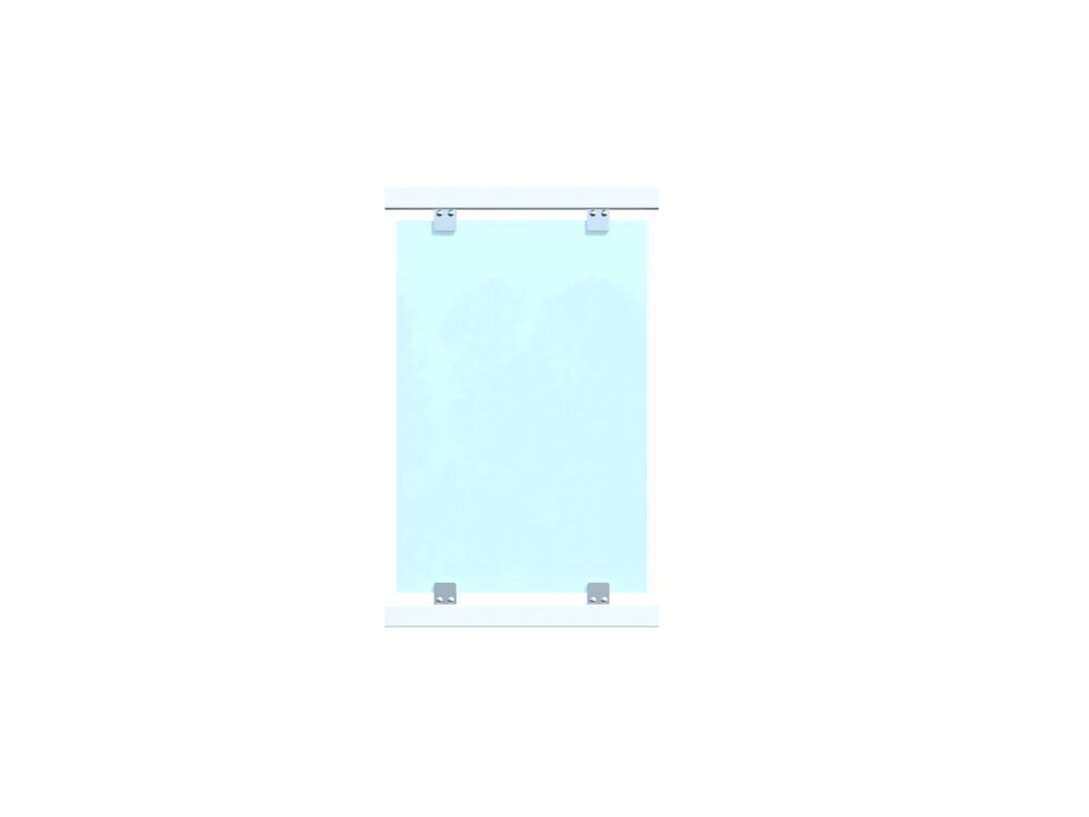 Produkt miniatyrebild Terrasserekkverk Siri 6 med glass