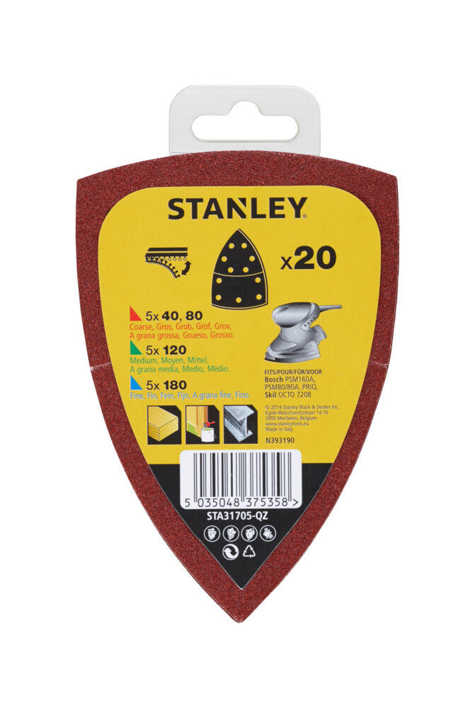Produkt miniatyrebild Stanley slipepapir STA31705
