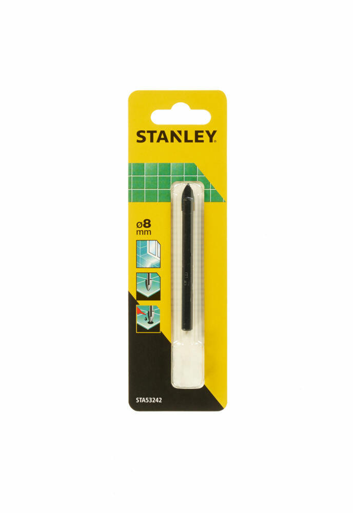 Stanley STA53242-QZ, Drill, 8 mm, 8,3 cm, Glass, Sylindrisk Skaft, 1 stykker